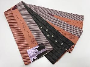 新品　京紫織　猫に糸玉リバーシブル長尺半幅帯（日本製）（440センチ）